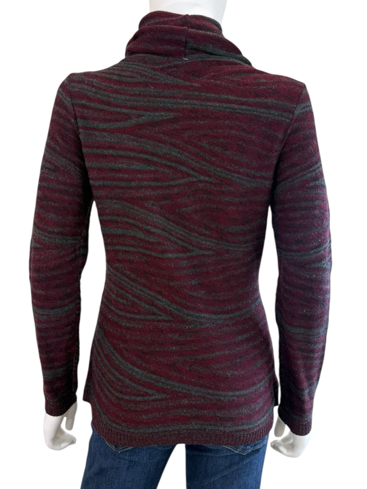 LAFAYETTE 148 NEW YORK Burgundy Wool Alpaca Blend Sweater Size M