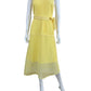 ANTONIO MELANI NWT Yellow Mesh Striped Enid Dress Size 2