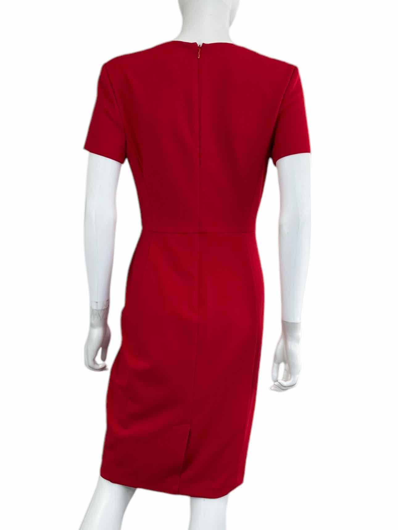 Calvin Klein NWT Red Knee Length Workwear Dress Size 4