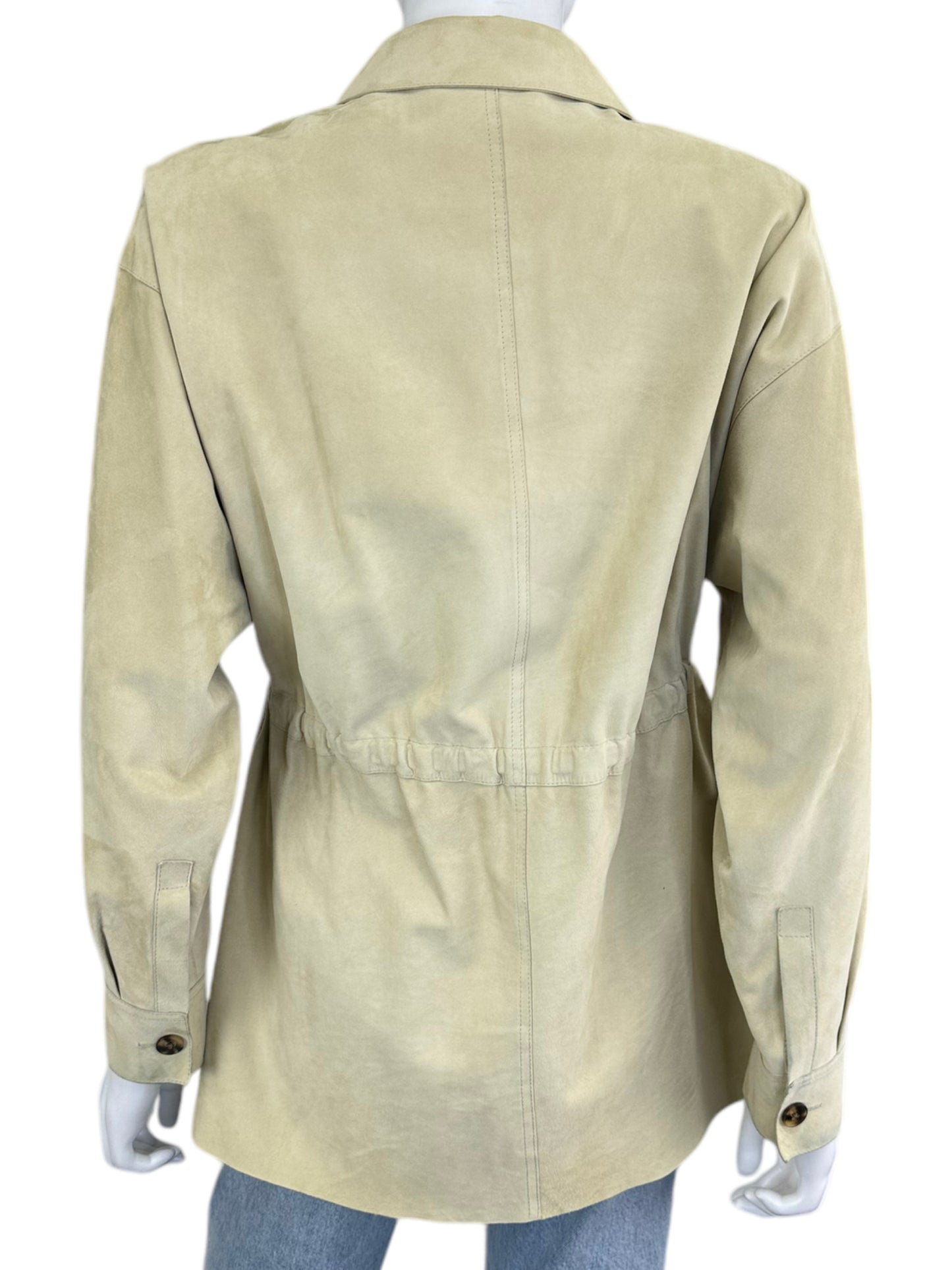 LAFAYETTE 148 NEW YORK Tan Lambsuede Jacket Size XS