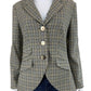 Robert Kitchen Vintage Plaid Blazer Jacket  Size 8