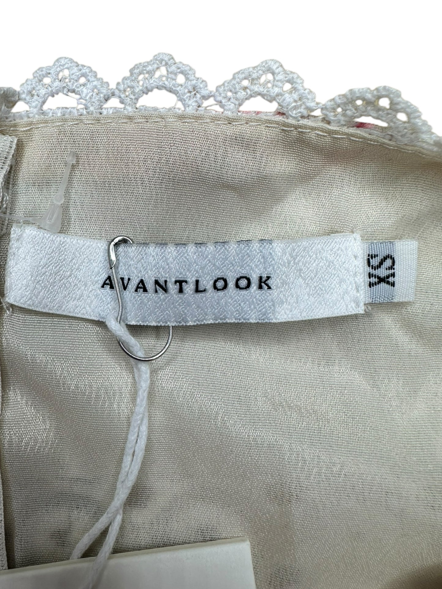 Avantalook Cream Floral Lace Mini Dress Size XS