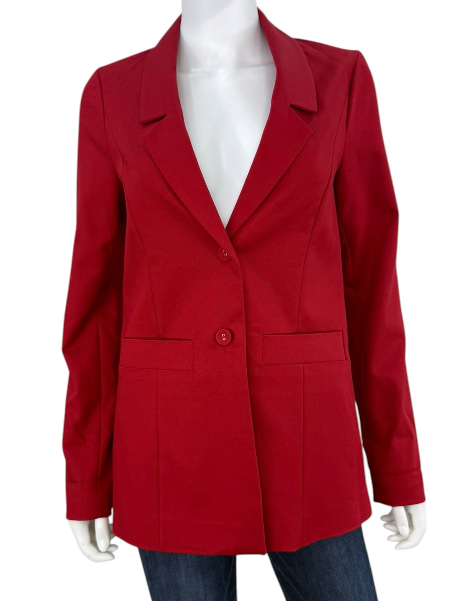 SHOW ME YOUR MUMU NWT Red Major Blazer Size XS