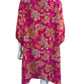 Johnny Was Fuchsia Vesna Silk Floral Dress Size L