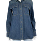 LAUREN Ralph Lauren Blue Denim Button Down Jacket Size M