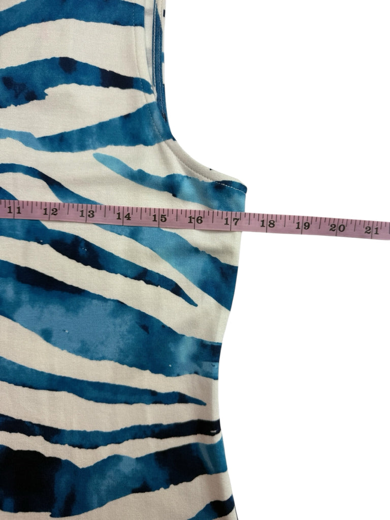 Tommy Bahama NWT Blue Darcy Zebra Print Dress Size S