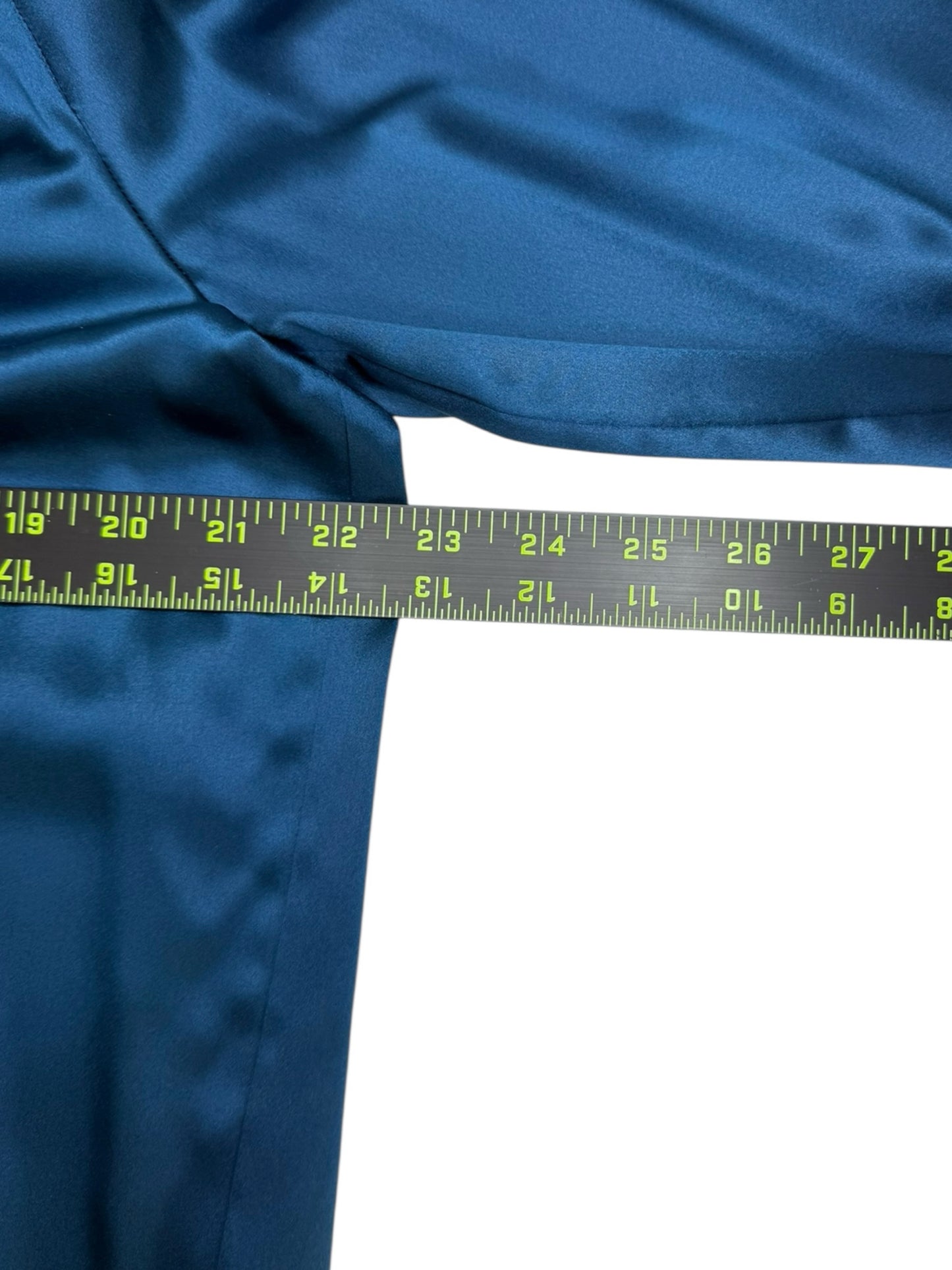 LAFAYETTE 148 NEW YORK Blue 100% Silk Button-Down Shirt Size L