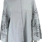 LAFAYETTE 148 NEW YORK Gray Striped Button-Down Shirt Size XL