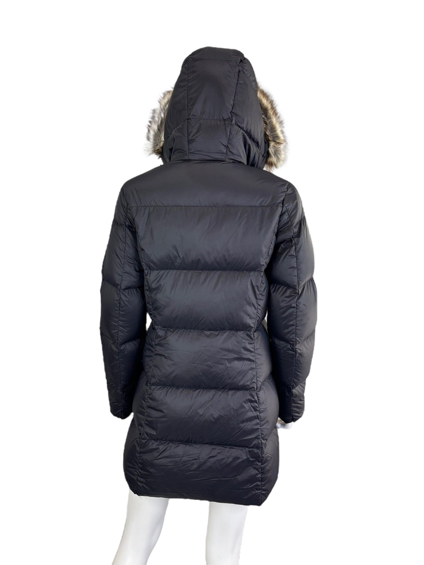 Eddie Bauer Black Down Quilted Puffy Coat Size S