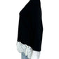 Karen Kane Black Lace Knit Top Size L