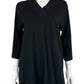 J. Jill NWT Black V-Neck Top Size MP