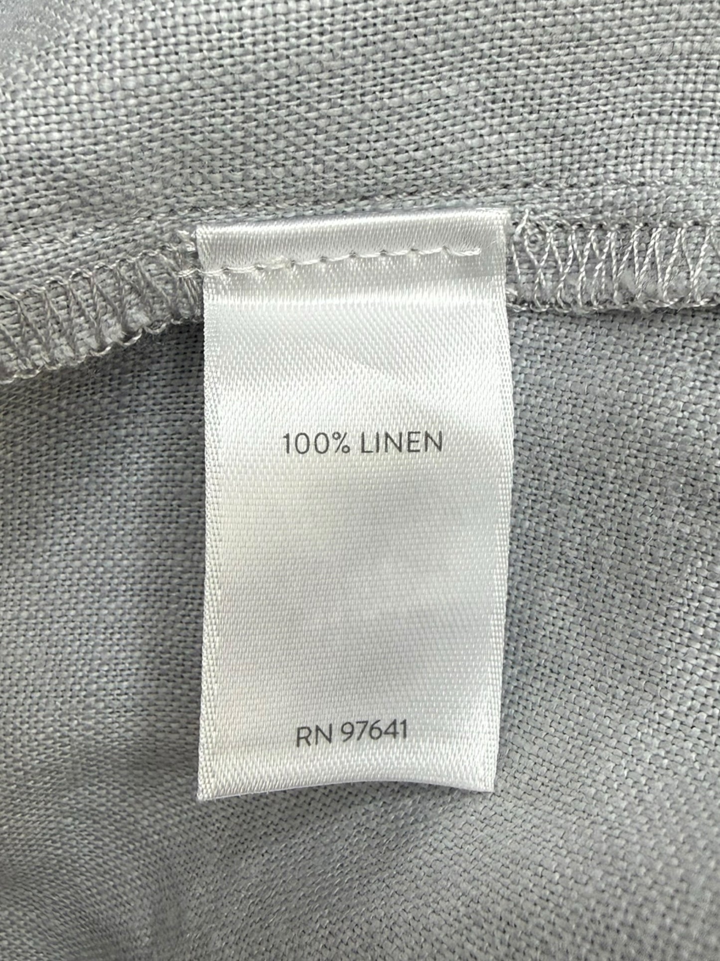 J. Jill NWT Light Grey 100% Linen Jacket Size L