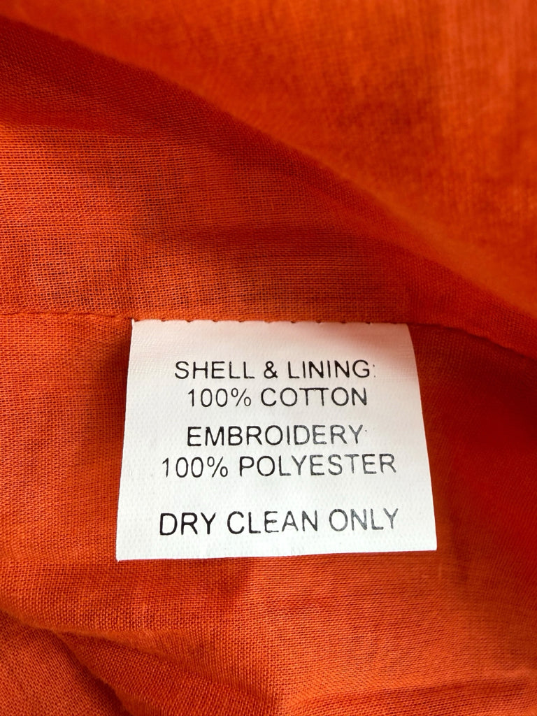Marie Oliver Orange Herra Mini Dress Size M