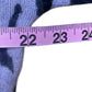 SKULL CASHMERE 100% Purple Leopard Print Story Size S