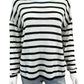 one grey day White And Black Striped Sweater Size XS