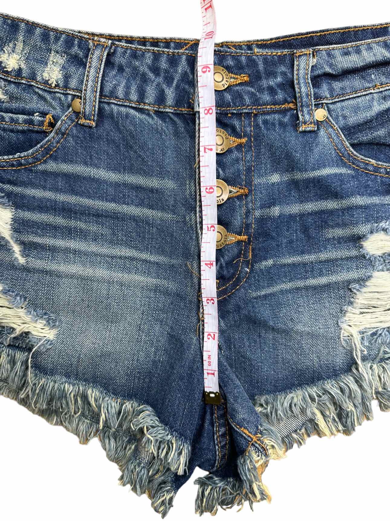 PISTOLA Distressed Denim Shorts Size S