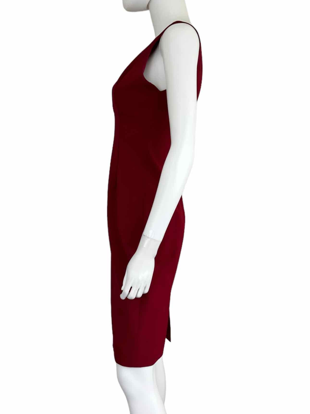 alice + olivia Maroon ESMIRA Cocktail Dress Size 6