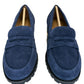 Talbots NWOT Navy Blue Cassidy Suede Penny Loafers Size 6.5