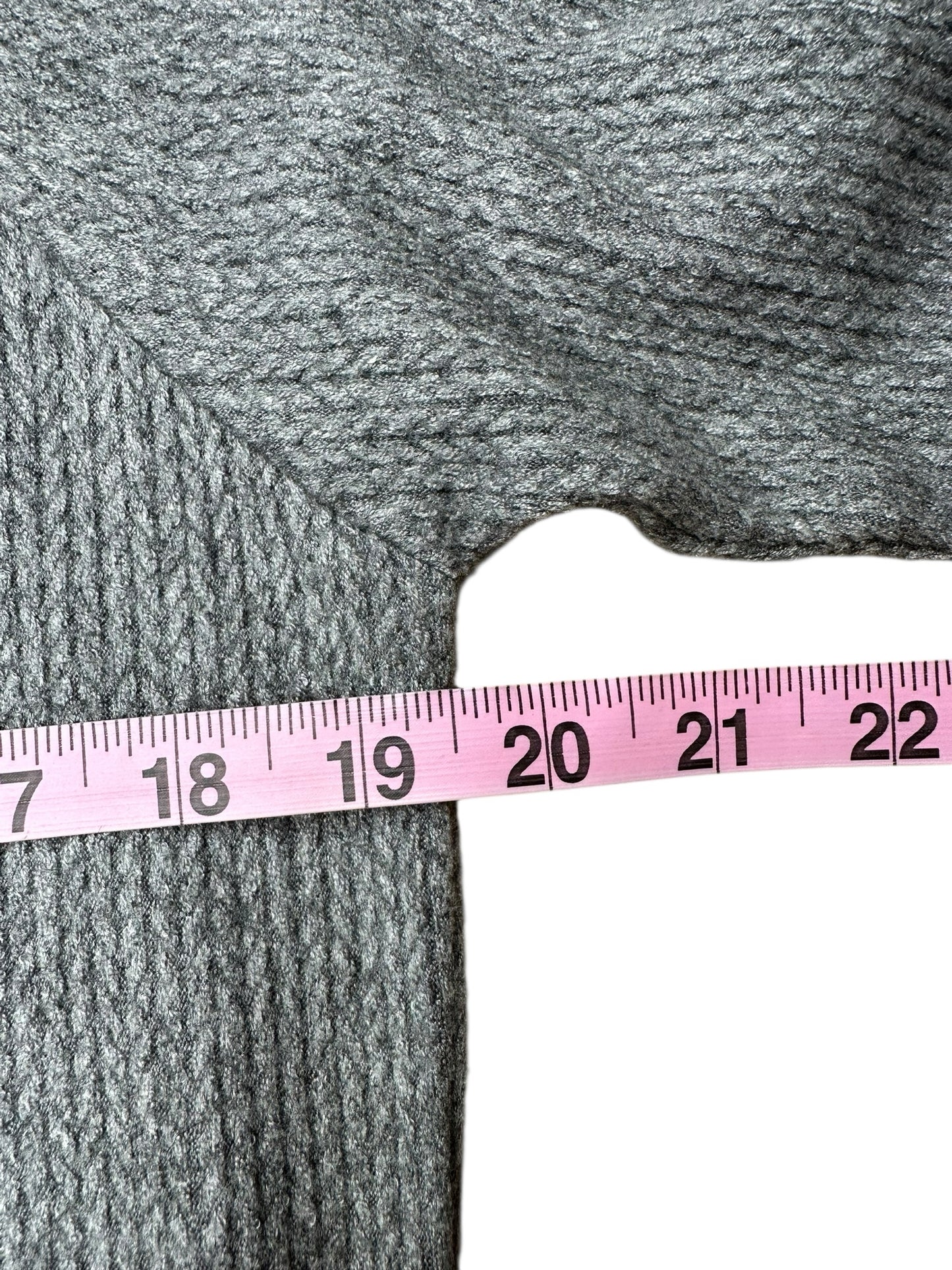 bobi NWT Grey Zipside Crewneck Knit Top Size S