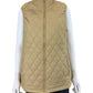 LANDS' END Tan Quilted Puffer Vest Size L
