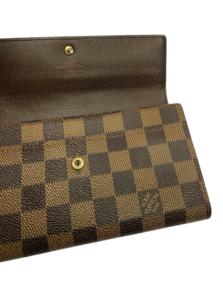 Louis Vuitton Brown Sarah Damier Ebene Wallet