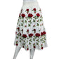 ANTONIO MELANI Embroidered Floral Midi Skirt Size XL