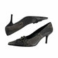 Stuart Weitzman Gray Leather Snake Print Pumps Size 9