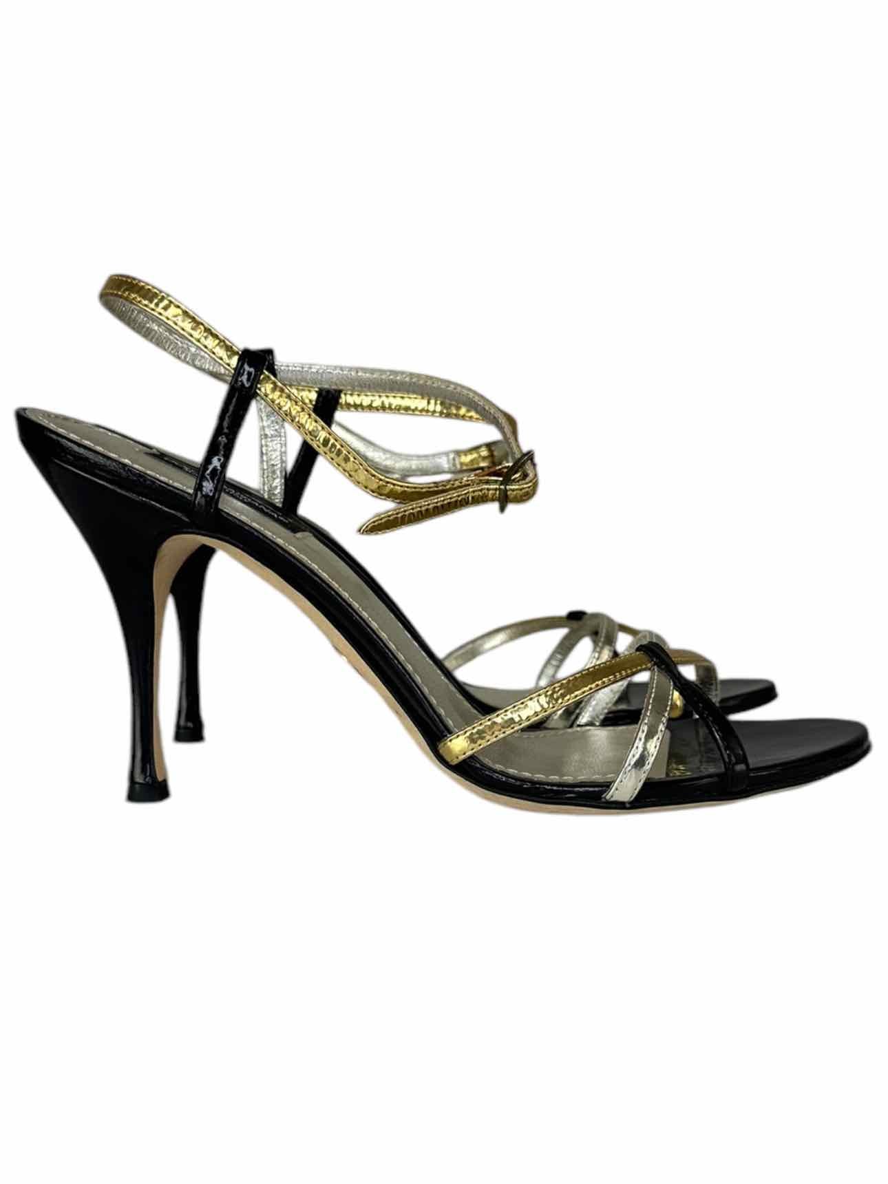 DOLCE & GABBANA Leather Sandal Pumps Size 38