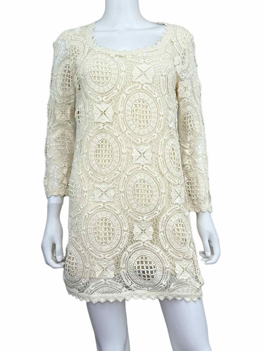 French Connection Cream Crochet Dress Size 4