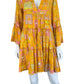 Julie Brown Orange Pattered Casual Dress Size S