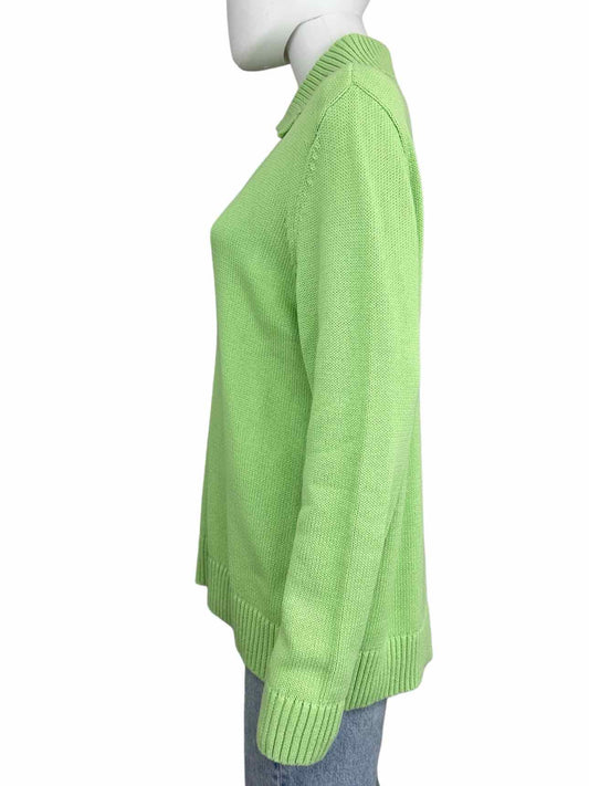 Talbots NWT Green 100% Cotton Sweater Size L