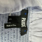 PAIGE Blue Satin Print Midi Dress Size S