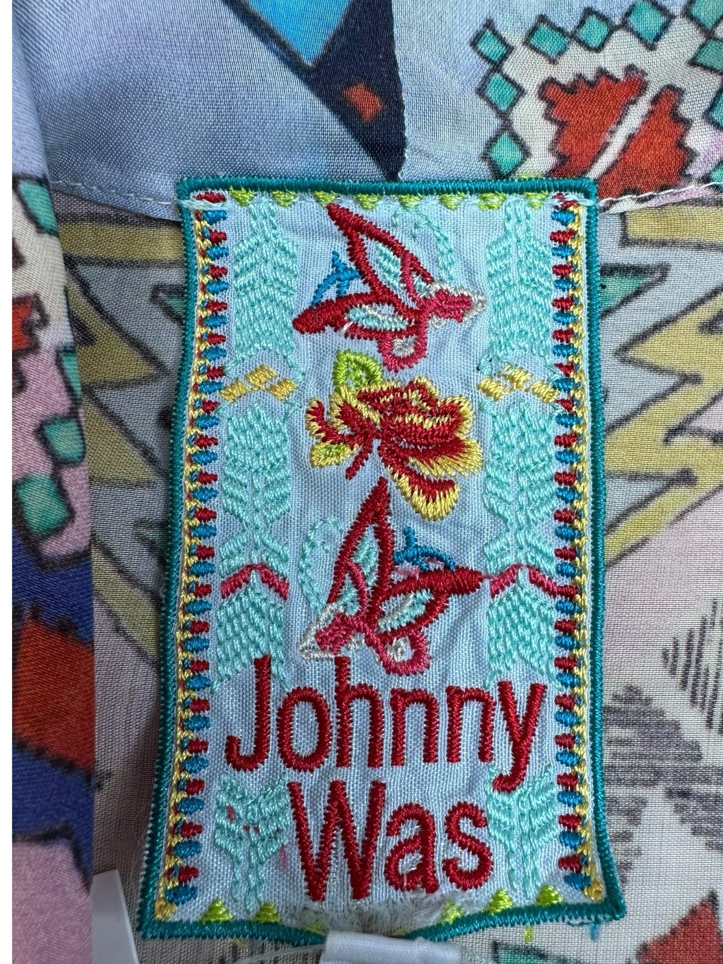 Johnny Was Multi colored Paisley Print Kimono/Wrap Size S