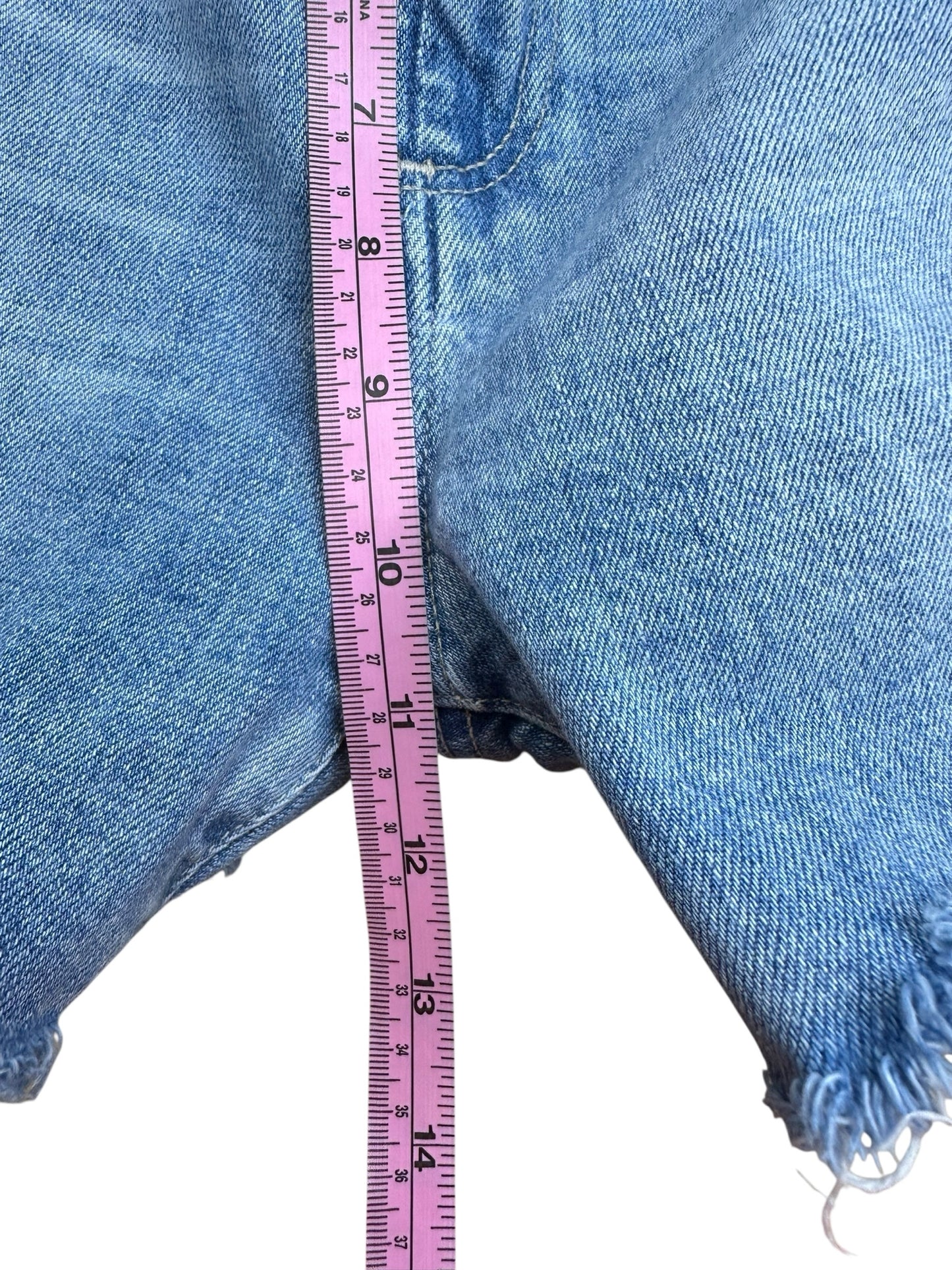 PAIGE Light Wash Denim Shorts Size 27
