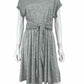 REBECCA TAYLOR Grey 100% Linen Mini Dress Size S
