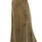 Chico's Tan Leather Maxi Skirt Size M