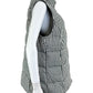 J. Jill Black and White Check Puffer Vest Size L