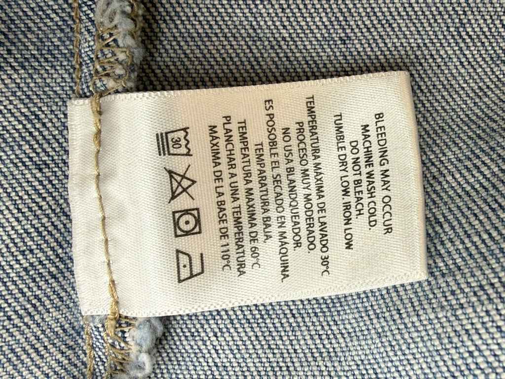 HIDDEN NWT Blue Fitted Denim Vest Size S