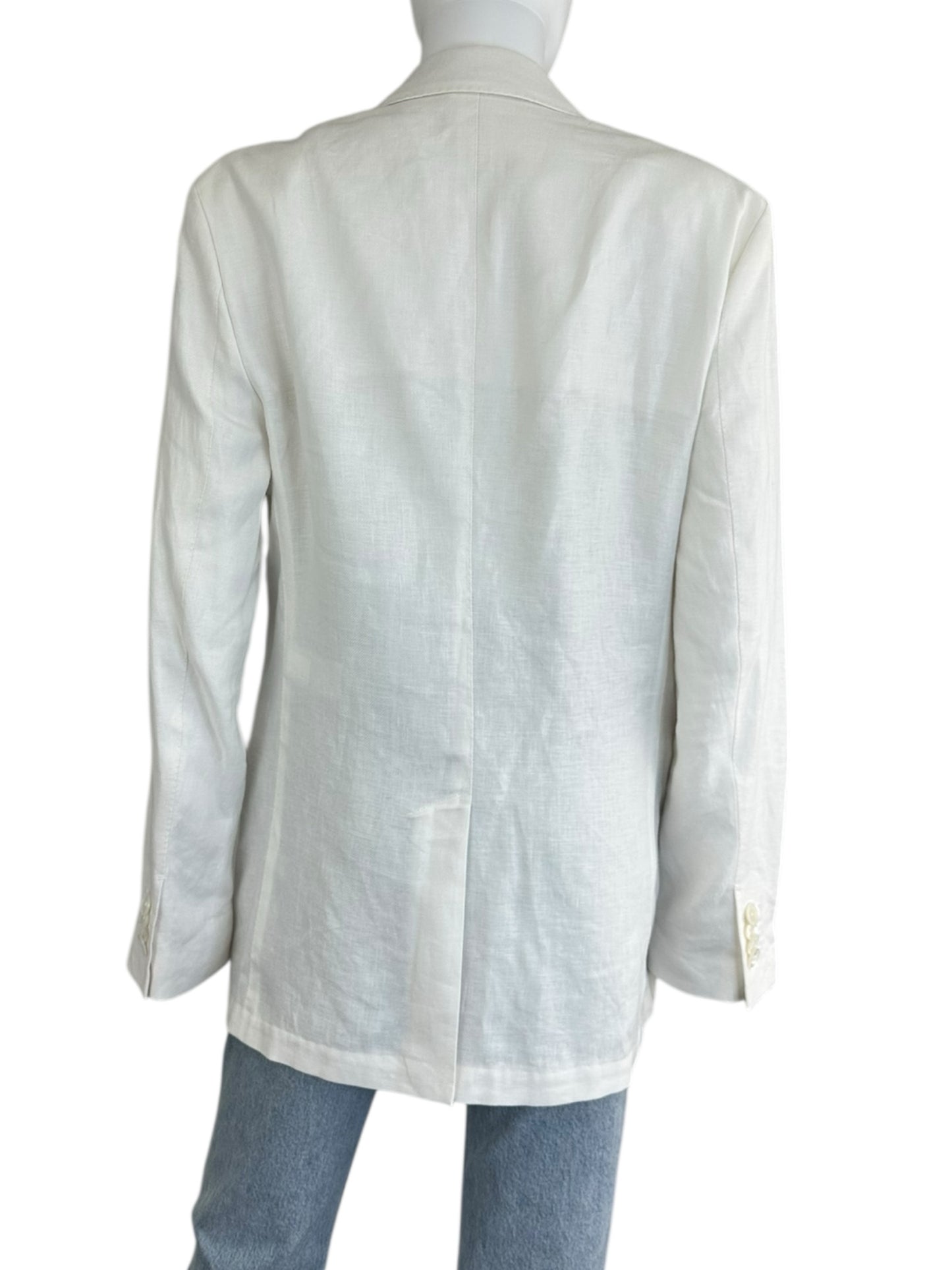 BANANA REPUBLIC NWT White Linen Blazer Size 38