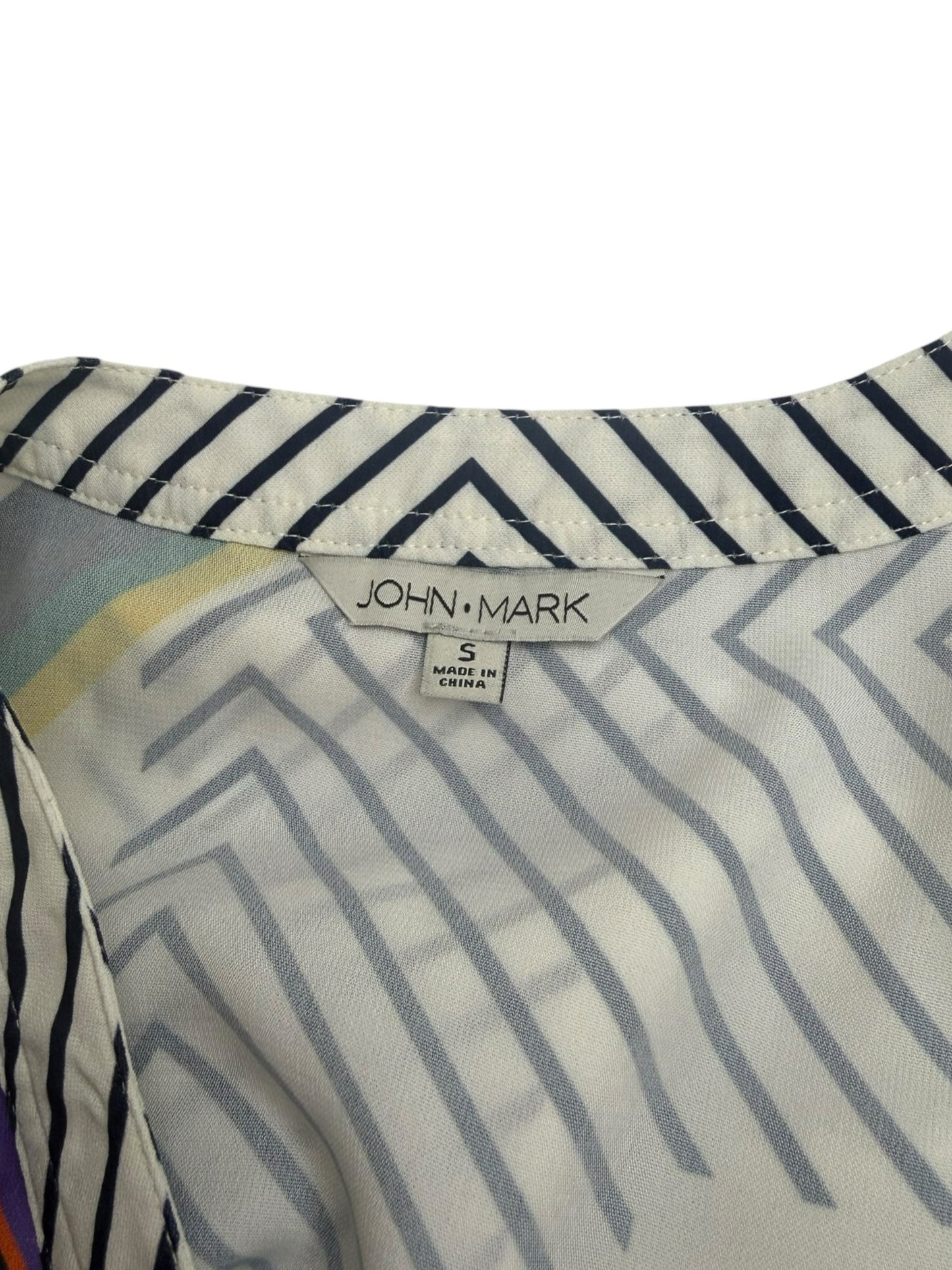 JOHN MARK NWT Color Collage Button-Down Shirt Size S