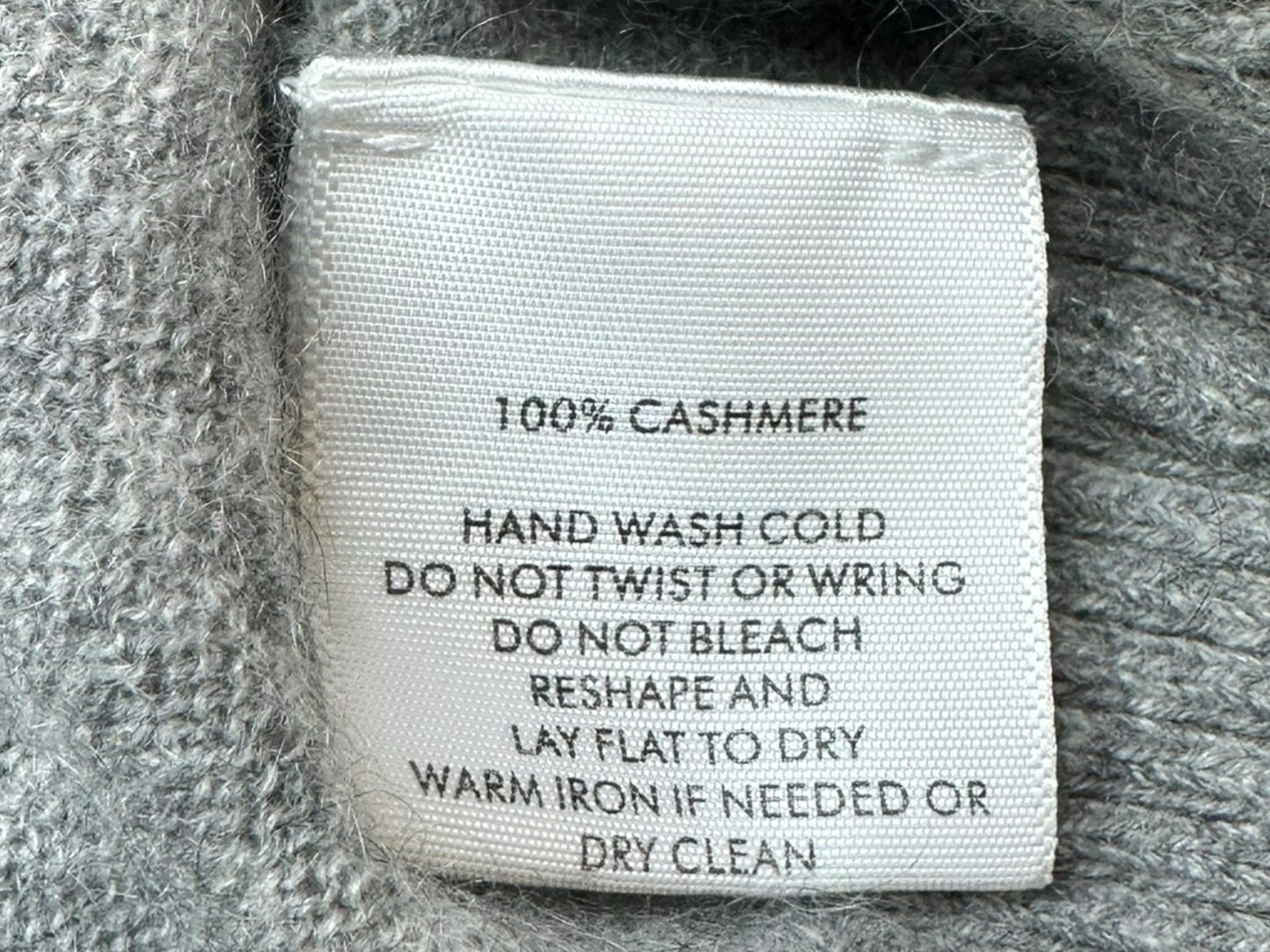 WHITE + WARREN Gray 100% Cashmere Sweater Size S