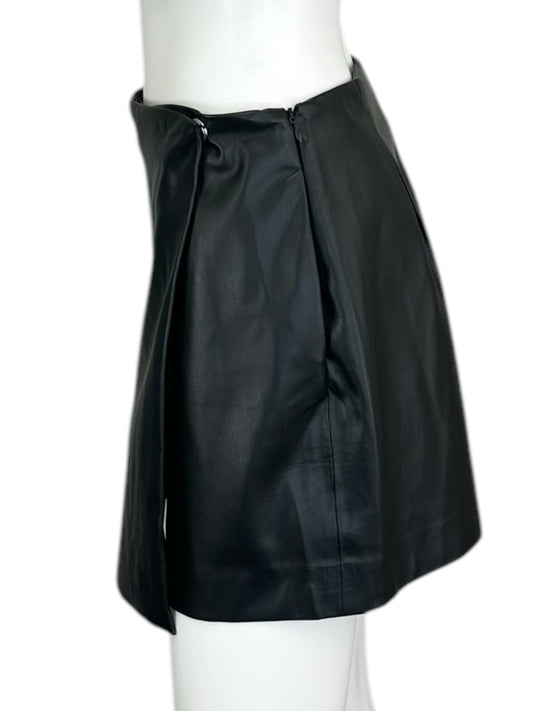 Jason Wu Black Leather Skort Size S