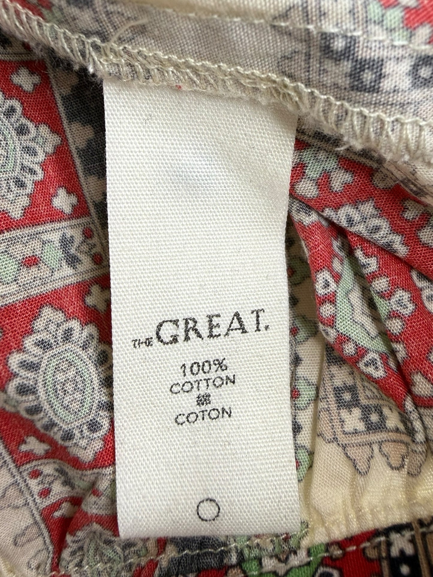 the great. Red Cropped Midland Top Size 0