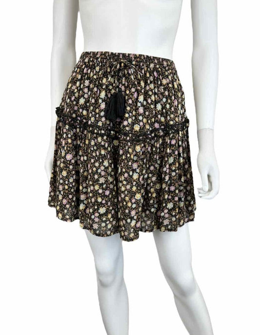 Spell & the Gypsy Floral Tiered Mini Skirt Size XS