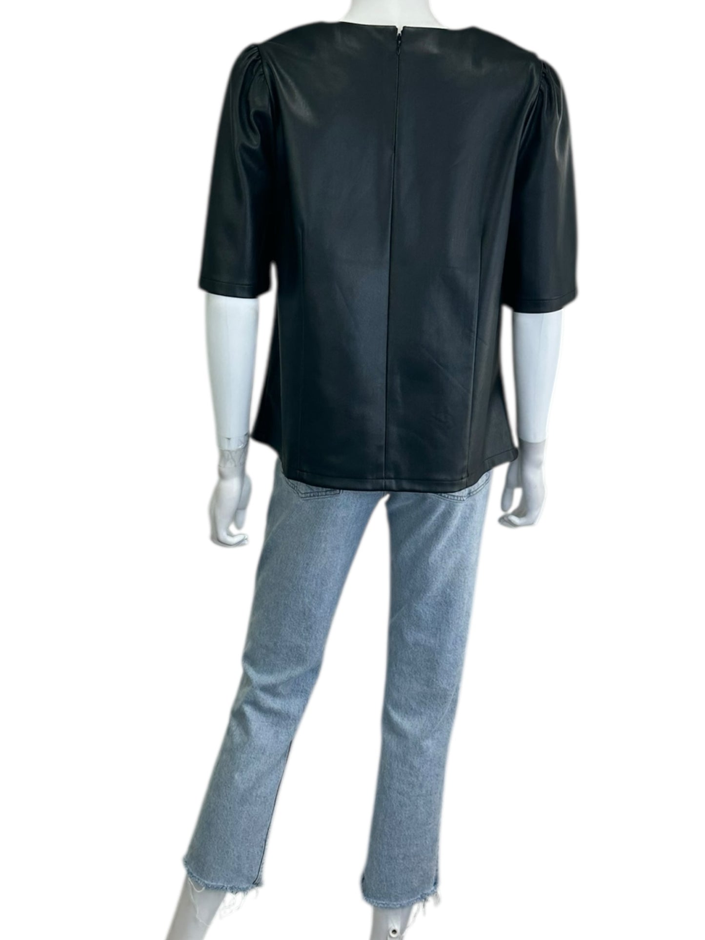 Ann Taylor Black Blouse Size M