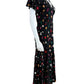 Polo Black Floral Maxi Dress Size 2