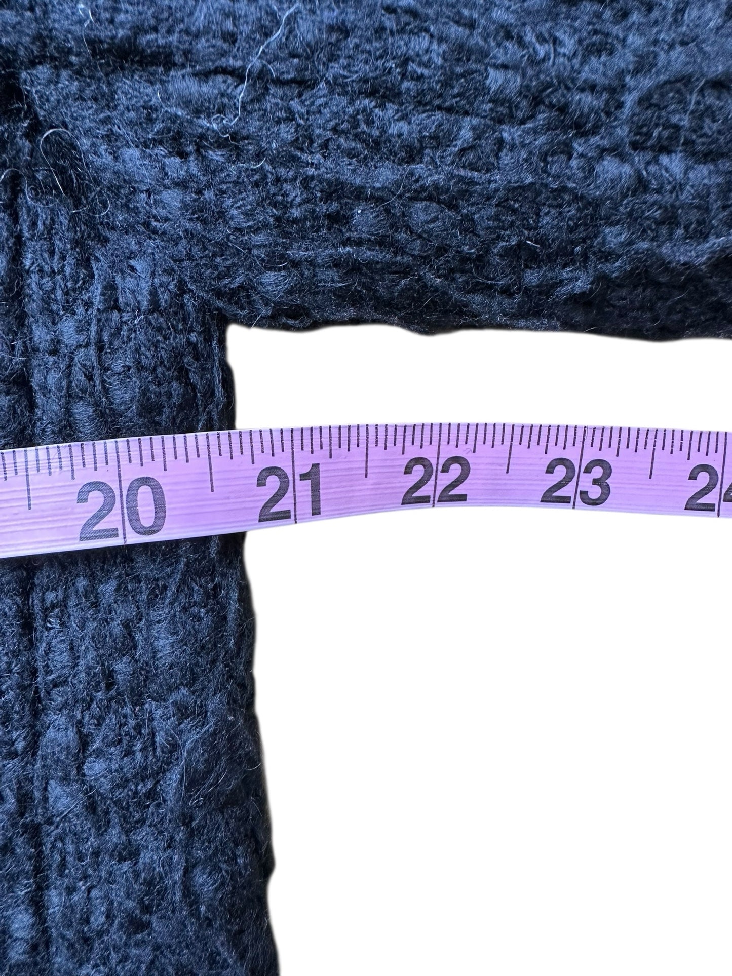 DOLCE & GABBANA Black Tweed Wool Coat Size 44