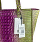 Brahmin NWT Ashlee Limeade Ombre Melbourne Designer Handbag