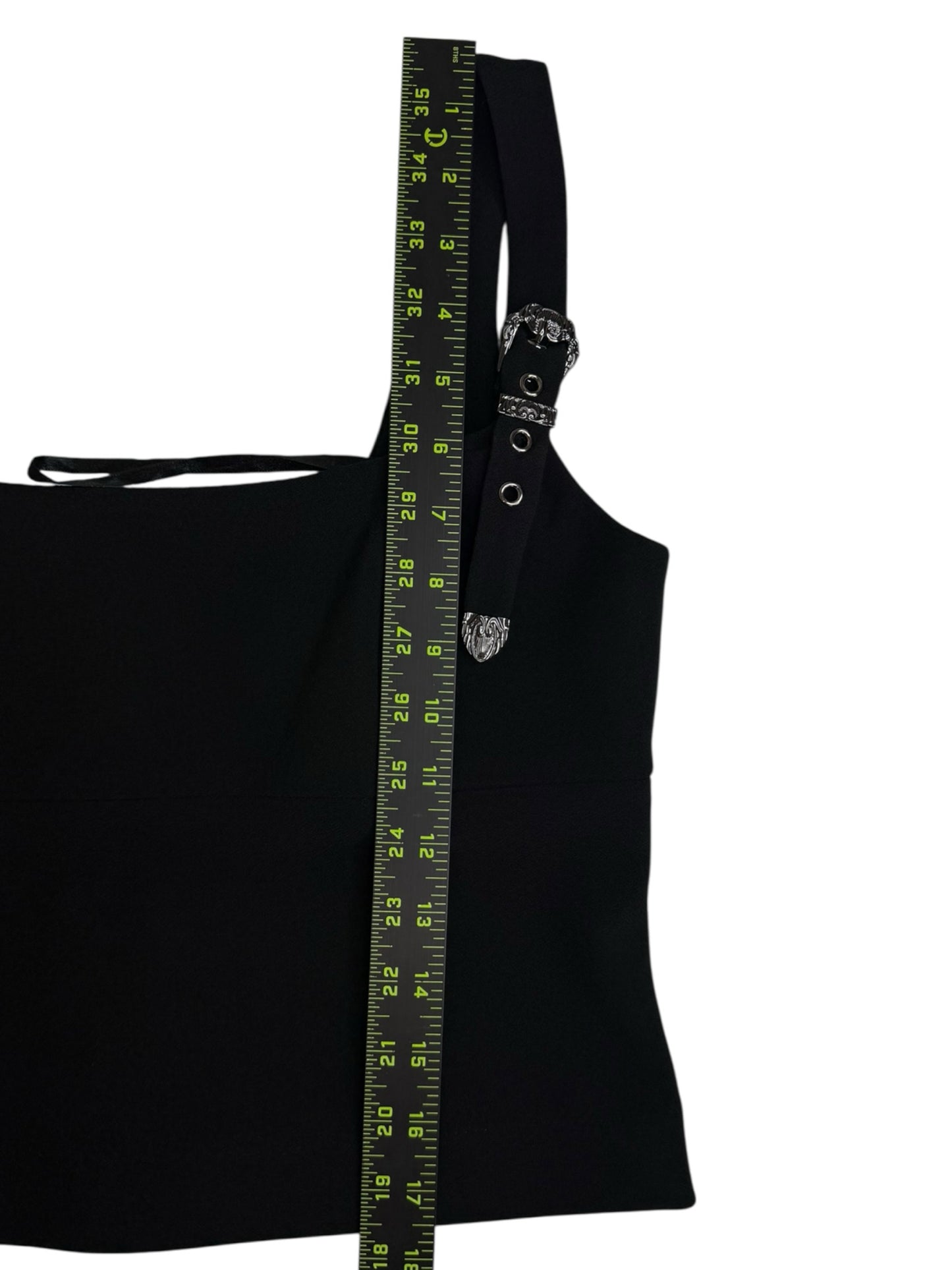 GIANNI BINI Black Cropped Tank Size 6