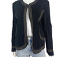 MING WANG Black Knit Jacket Size L